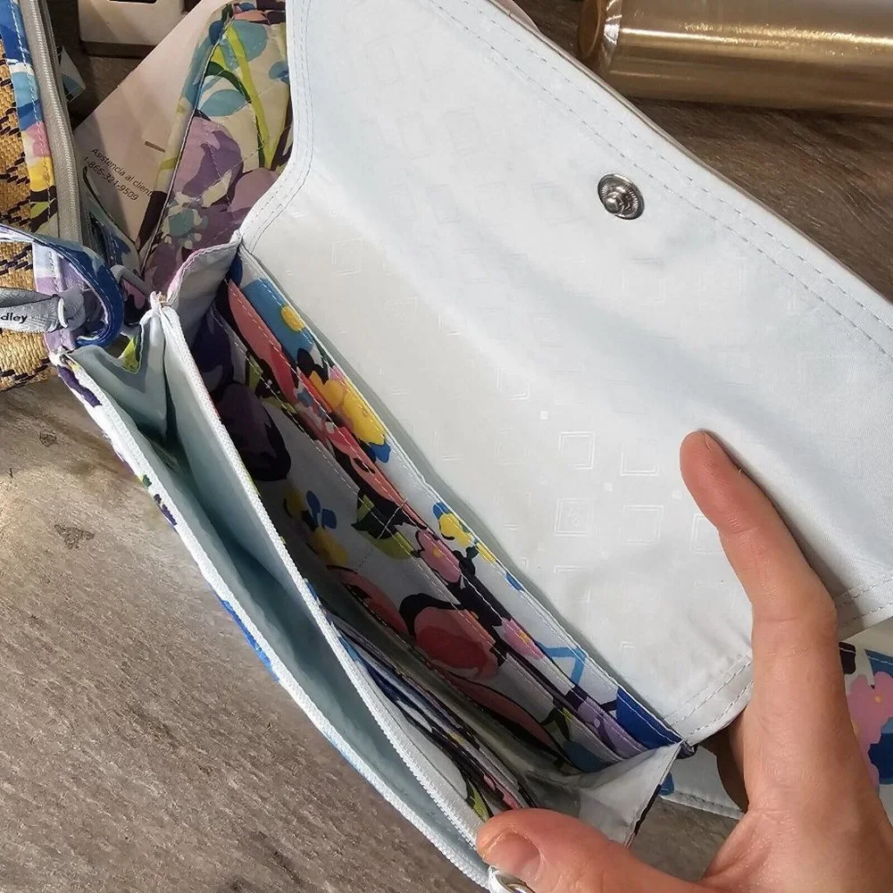 Floral Tan Tote Bag Set